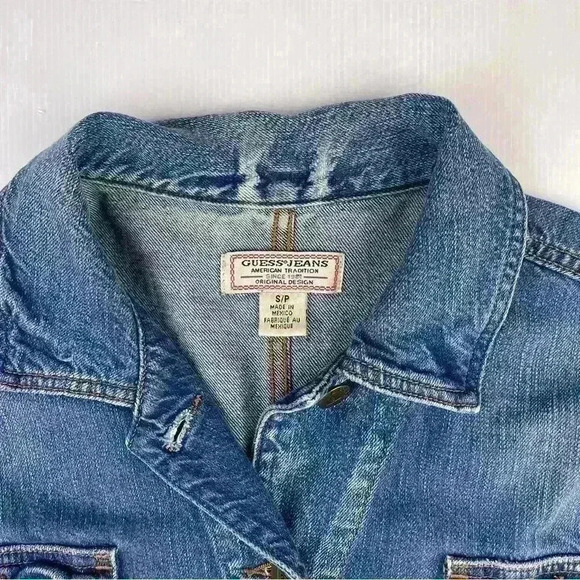 Women’s Guess Denim Jacket  Size Small - Picture 3 of 5